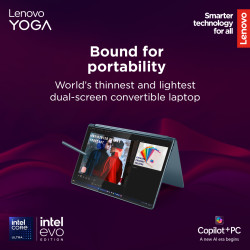 Lenovo Yoga Book 9 14IAH10 | Tidal Teal | 2x14 " | OLED | Touchscreen | 2.8K WQXGA+ | 2880 x 1800 pixels | Glossy | Intel Core U