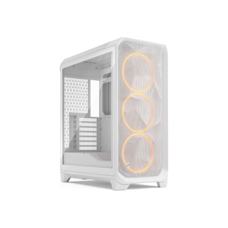 Fractal Design Meshify 3 | White RGB TG Clear Tint | Mid-Tower | Power supply included No | ATX