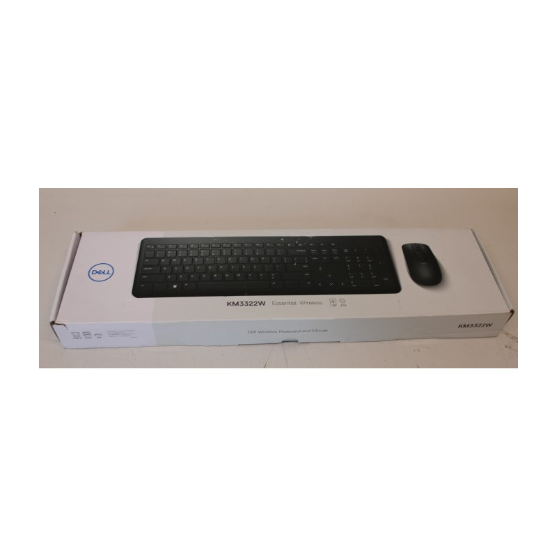 SALE OUT. Dell Keyboard and Mouse KM3322W Wireless US International, REFURBISHED | Dell Keyboard and Mouse | KM3322W | Keyboard 