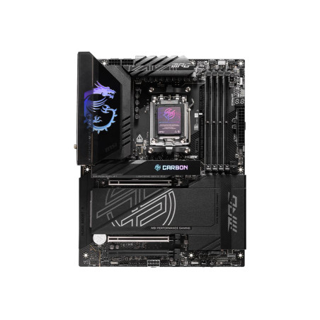 MSI Processor family AMD | Processor socket AM5 | DDR5 UDIMM | Supported hard disk drive interfaces SATA, M.2 | Number of SATA c