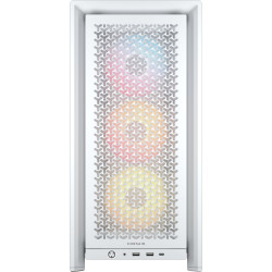 Corsair PC Case | Frame 4000D RS ARGB Modular | White | Mid-Tower | Power supply included No