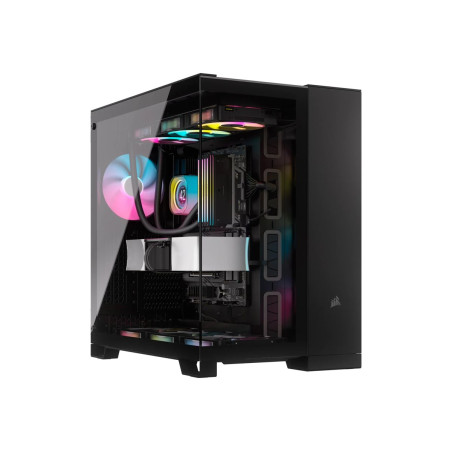 Corsair Dual Chamber PC Case | iCUE LINK 6500X RGB | Black | Mid Tower | Power supply included No | ATX
