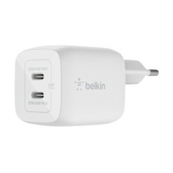 Belkin Dual USB-C GaN Wall Charger with PPS 45W | WCH011vfWH