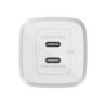 Belkin Dual USB-C GaN Wall Charger with PPS 45W | WCH011vfWH