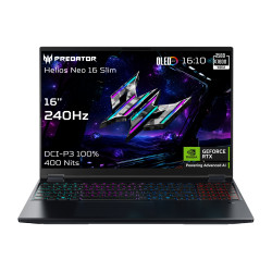 Acer | Predator Helios Neo 16S AI PHN16S-71-95J5 | Black | 16 " | OLED | WQXGA | 240 Hz | Intel Core U9 | 275HX | 64 GB | DDR5 |
