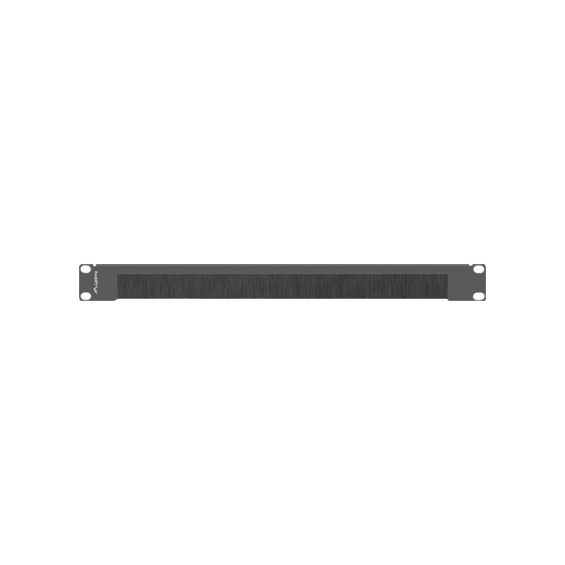 Lanberg 19" Brush Panel 1U | AK-1103-B | Black