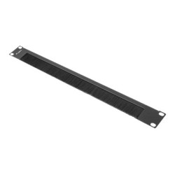 Lanberg 19" Brush Panel 1U | AK-1103-B | Black