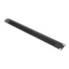 Lanberg 19" Brush Panel 1U | AK-1103-B | Black