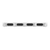 Lanberg 19" Cable Management Brush Panel 5 Rings Type B 1U | AK-1203-S | Grey
