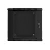 Lanberg | Rack cabinet 19" double-section wall-mount 12U/600x600 (flat pack) | WF02-6612-10B | Black