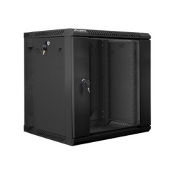 Lanberg | Rack cabinet 19" double-section wall-mount 12U/600x600 (flat pack) | WF02-6612-10B | Black