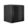 Lanberg | Rack cabinet 19" double-section wall-mount 12U/600x600 (flat pack) | WF02-6612-10B | Black