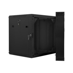 Lanberg | Rack cabinet 19" double-section wall-mount 12U/600x600 (flat pack) | WF02-6612-10B | Black