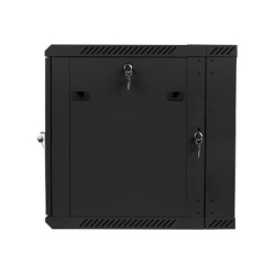 Lanberg | Rack cabinet 19" double-section wall-mount 12U/600x600 (flat pack) | WF02-6612-10B | Black