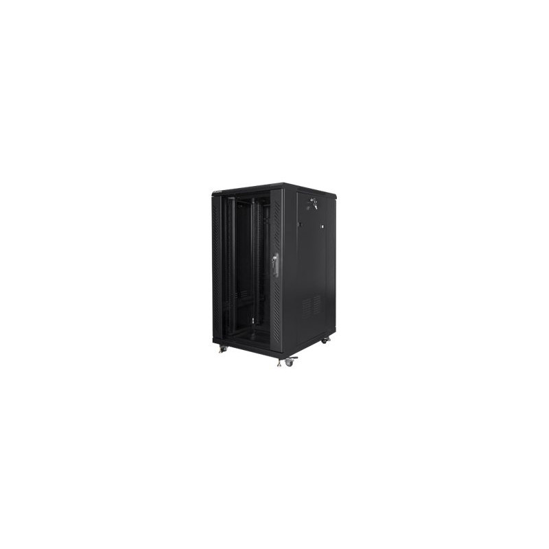 Lanberg | Rack cabinet 19" free-standing 22U/600x800 (flat pack) | FF01-6822-12B | Black