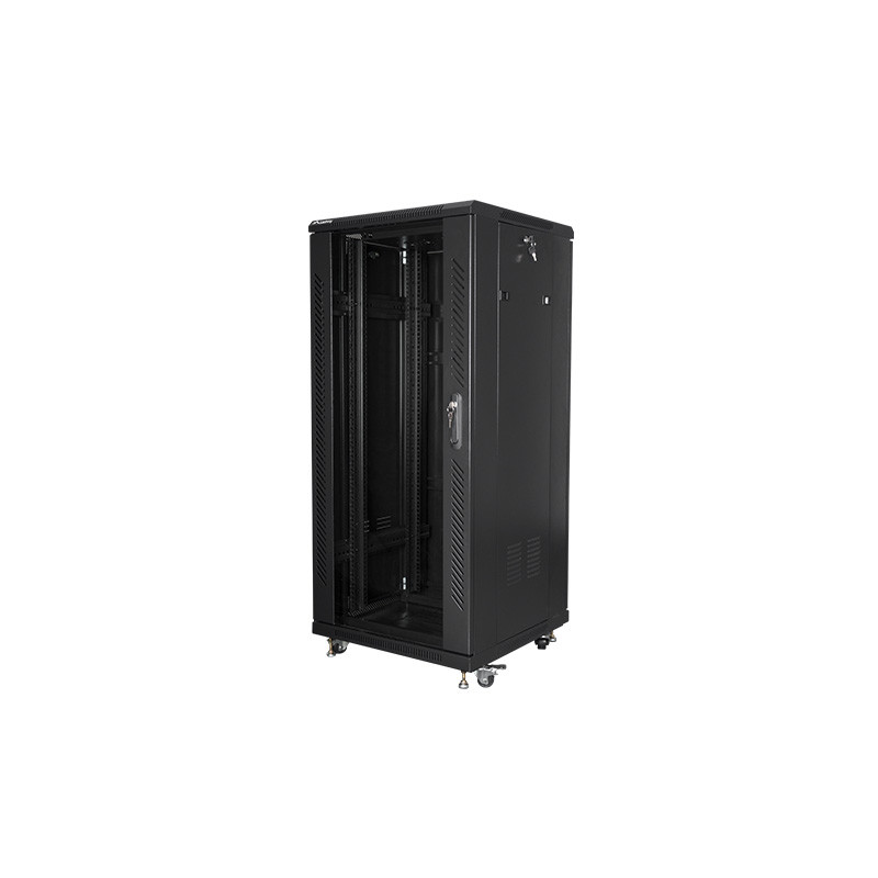 Lanberg | Rack cabinet 19" free-standing 27U/600x600 (flat pack) | FF01-6627-12B | Black