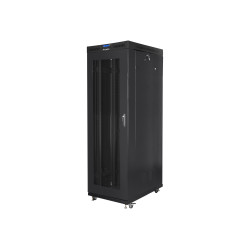 Lanberg | Rack cabinet 19" free-standing 37U/800x1000 (flat pack) with glass door lCD V2 | FF01-8037-23BL | Black