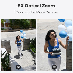 Reolink | 4K PoE IK10 Camera with 5X Optical Zoom | P437 | Dome | 8 MP | 2.7-13.5mm | IP67 | H.265 | Micro SD, Max. 256 GB