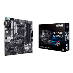 Asus | PRIME B550M-A | Processor family AMD | Processor socket AM4 | DDR4 | Memory slots 4 | Supported hard disk drive interface