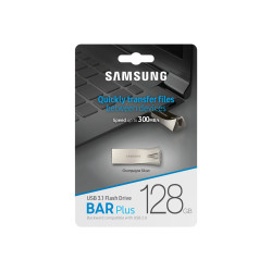 Samsung | BAR Plus | MUF-128BE3/APC | 128 GB | USB 3.1 | Silver