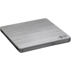 H.L Data Storage | Ultra Slim Portable DVD-Writer | GP60NS60 | Interface USB 2.0 | DVD R/RW | CD read speed 24 x | CD write spee