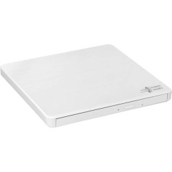 H.L Data Storage | Ultra Slim Portable DVD-Writer | GP60NW60 | Interface USB 2.0 | DVD R/RW | CD read speed 24 x | CD write spee