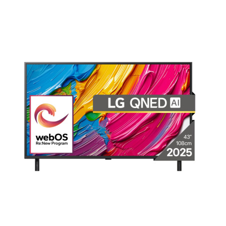 LG 43QNED80A3A | 43 | Smart TV | webOS 25 | UHD | Black