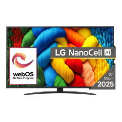 LG 50NANO81A3A | 50 | Smart TV | webOS 25 | UHD | Black