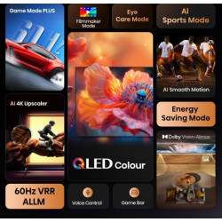 Hisense QLED TV | 85E7Q | 85 | Smart TV | VIDAA Smart | UHD | Black