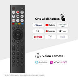 Hisense UHD Smart TV | 55A6Q | 55" | Smart TV | VIDAA OS | UHD | Black