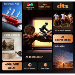 Hisense UHD Smart TV | 43A6Q | 43" | Smart TV | VIDAA OS | UHD | Black