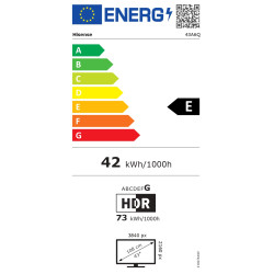 Hisense UHD Smart TV | 43A6Q | 43" | Smart TV | VIDAA OS | UHD | Black