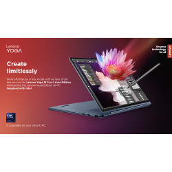 Lenovo Yoga 9 2-in-1 14ILL10 | Luna Grey | 14 " | OLED | Touchscreen | 2.8K WQXGA+ | 2880 x 1800 pixels | Intel Core Ultra 7 | 2
