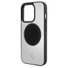 Mercedes MEHMP15L23ACMS iPhone 15 Pro 6.1" Silver Hardcase Leather & Aluminum MagSafe | Mercedes