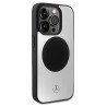 Mercedes MEHMP15L23ACMS iPhone 15 Pro 6.1" Silver Hardcase Leather & Aluminum MagSafe | Mercedes
