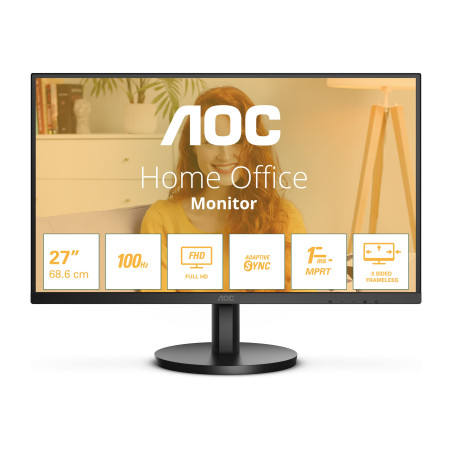 AOC 27B3HMA2 | 27 " | VA | FHD | 16:9 | 100 Hz | 4 ms | 1920 x 1080 pixels | 250 cd/m | HDMI ports quantity 1