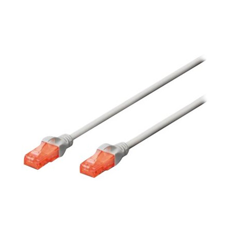 Digitus CAT 6 U/UTP | Patch cord | Length 3 m | Grey
