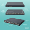 Digitus | 24 Port 10G Ethernet PoE+ Injector, 802.3at, 370 W | DN-95117
