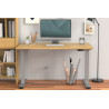 Digitus Floor stand | DA-90435 Electrical Table Frame | Height adjustment | Maximum weight (capacity) 100 kg | Grey