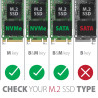 AXAGON USB-C 10Gbps - M.2 NVMe and SATA SSD THIN SCREWLESS box | EEM2-GTS2