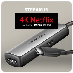 AXAGON Active converter RVC-HI8KPD, 100 W | USB Type-C to HDMI