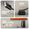 AXAGON Active adapter RVD-HI20N | DisplayPort to HDMI | 0.15 m