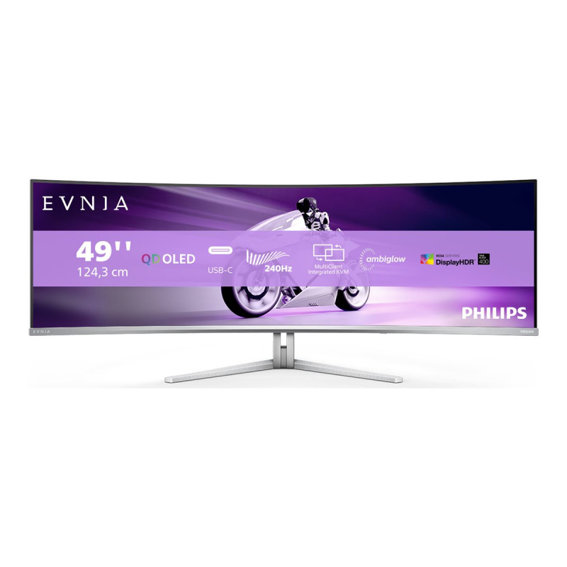 Philips | Gaming Monitor | 49M2C8900/00 | 48.9 " | 32:9 | 240 Hz | 0.03 ms | 5120 x 1440 pixels | 450 cd/m | HDMI ports quantity