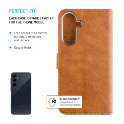 Fixed Opus | Book Case | Samsung | Galaxy A36 5G/A56 5G | Leather | Brown