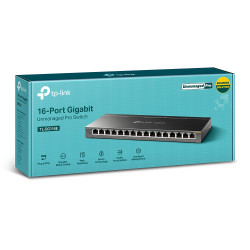 TP-LINK | Switch | TL-SG116E | Web managed | Wall mountable | Gigabit Ethernet (copper) ports quantity 16 | Power supply type Ex
