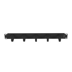 Lanberg 19" Cable Management 5 Rings, Type B, 1U | AK-1701-B | Black