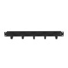 Lanberg 19" Cable Management 5 Rings, Type B, 1U | AK-1701-B | Black