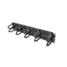 Lanberg 19" cable management brush panel 10 rings - type B 2U | AK-1204-B | Black