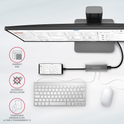 AXAGON Multi-port USB-C 10Gbps hub, 13cm | HMC-5G21