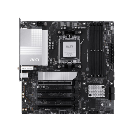 MSI PRO B850M-P WIFI | Processor family AMD B850 | Processor socket AM5 | DDR5 | Supported hard disk drive interfaces SATA, M.2 